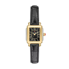 Michele Deco Madison Mini Black Mother-of-Pearl Watch
