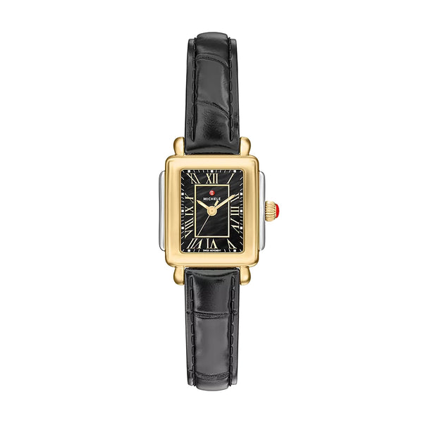 Michele Deco Madison Mini Black Mother-of-Pearl Watch