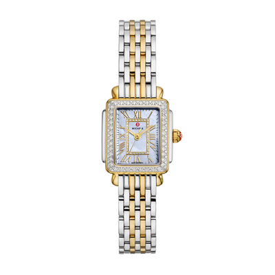 Michele Watch Deco Madison Mini Mother of Pearl in Two-Tone - Michele product