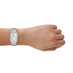 Michele Deco Park Stainless Steel Mother-of-Pearl Dial Watch