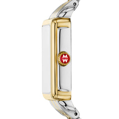 Michele Deco Park Two-Tone Mother-of-Pearl Dial Watch
