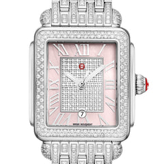 Michele Deco Madison Mid Peony Pave Diamond Center Watch