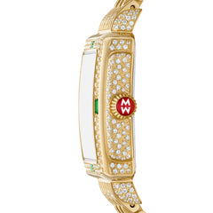 Michele Special Edition Deco Mid Pave Diamond Watch
