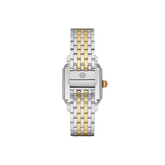 Michele Watch Deco Diamond Watch Gray Chevron Dial