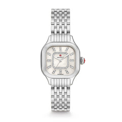 Michele Meggie Mother of Pearl Diamond Dial Stainless Steel Watch