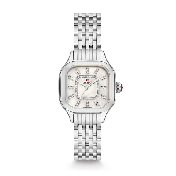Michele Meggie Mother of Pearl Diamond Dial Watch, MWW33B000008