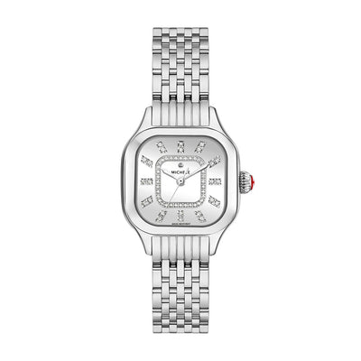 Michele Meggie High Shine Diamond Dial Stainless Steel Watch - Michele product