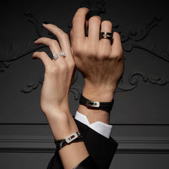 Messika My Move White Gold Pave Diamond Motif Bracelet