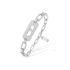 Messika My Move Pave Diamond Link Bracelet
