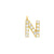 EF Collection Diamond Initial Charm in Yellow gold