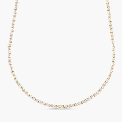 Yellow Gold Tennis Necklace by Carbon and Hyde - Carbon & Hyde product