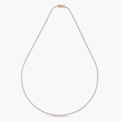 Yellow Gold Tennis Necklace by Carbon and Hyde