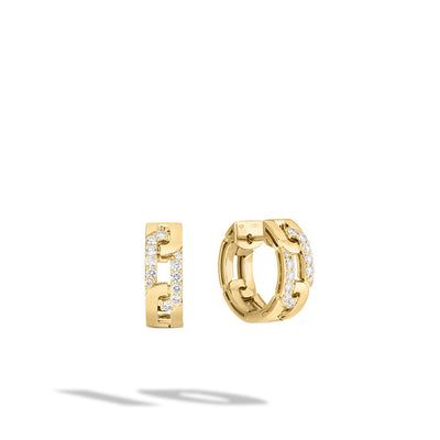 Roberto Coin Navarra Hoop Earrings with Diamonds - Roberto Coin product