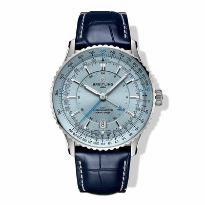 Breitling Navitimer Automatic GMT 41 Light Blue Dial on Alligator Leather- 41mm - Breitling product