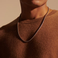 John Hardy Classic Chain Silver Box Necklace