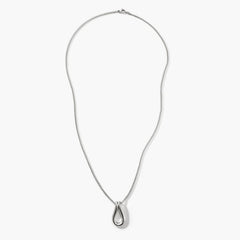 John Hardy Surf Silver Link Pendant on a Etruscan Chain