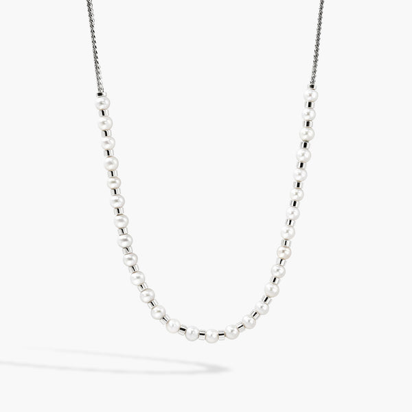 John Hardy Mini Chain Pearl Necklace