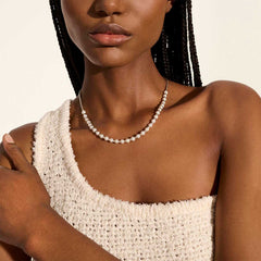 John Hardy Mini Chain Pearl Necklace