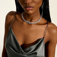 John Hardy Love Knot Silver Double Chain Necklace - 5mm