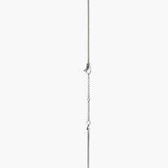 John Hardy Love Knot Silver Y Necklace with Diamond Pave