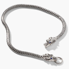 John Hardy Legends Naga Double Dragon 7.5mm Necklace