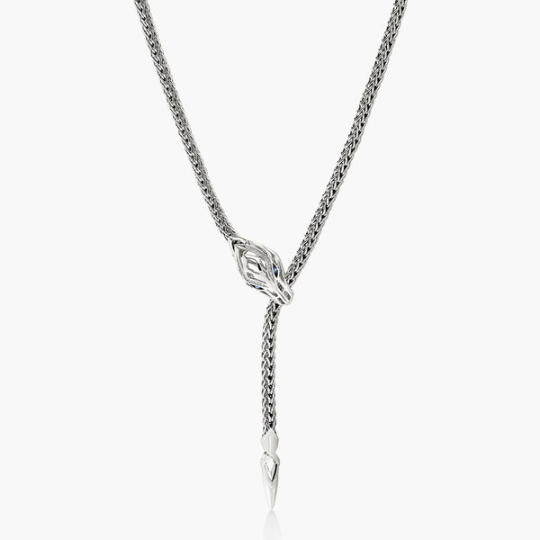 John Hardy Diamond Naga Lariat Necklace