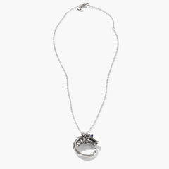John Hardy Legends Naga Small Black Sapphire & Spinel Pendant Necklace