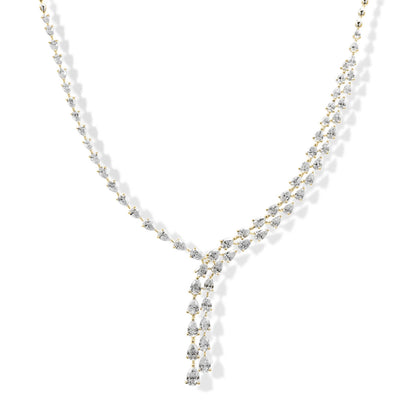 Private Label Nova Cascade Diamond Necklace in 18K Yellow Gold - Private Label product