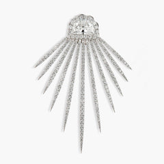 Rahaminov Diamond Sunset Earrings in 18k White Gold