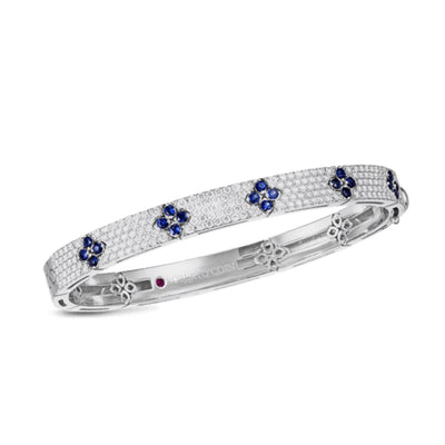 Roberto Coin Love in Verona Pave Diamond and Blue Sapphire Bangle - Roberto Coin product
