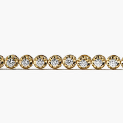 1 Carat Diamond Tennis Bracelet in 14K Yellow Gold