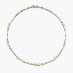ONDYN Grand Rainsun Diamond Tennis Necklace