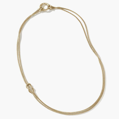 John Hardy Love Knot 1.8mm Chain Necklace in Yellow Gold - John Hardy product