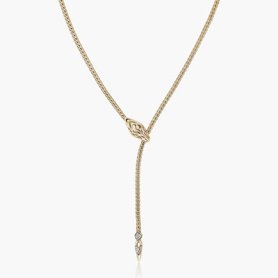 John Hardy Diamond Naga Gold Lariat Necklace - John Hardy product