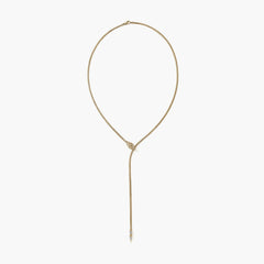 John Hardy Diamond Naga Gold Lariat Necklace