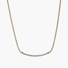 John Hardy Essentials Pavé Chain Necklace in 14K Yellow Gold - 1.8mm