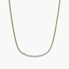 John Hardy Essentials Pavé Mini Chain Necklace in 14K Yellow Gold - 2.5mm