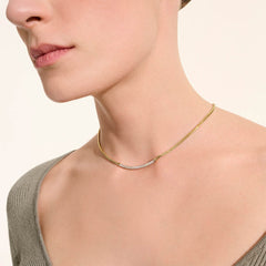 John Hardy Essentials Pavé Mini Chain Necklace in 14K Yellow Gold - 2.5mm