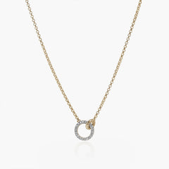 John Hardy Essentials Diamond Interlinking Silver Necklace