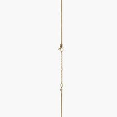 John Hardy Love Knot Silver Y Necklace with Diamond Pave