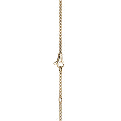 John Hardy Icon Link Diamond Pave Gold Round Necklace