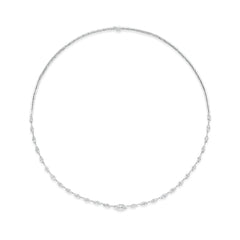 4.50 Carat Marquise Diamond Tennis Necklace