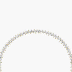 13 Carat Halfway Marquise Diamond Tennis Necklace