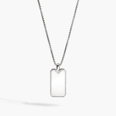John Hardy Icon 50 Sterling Silver Dog Tag Necklace