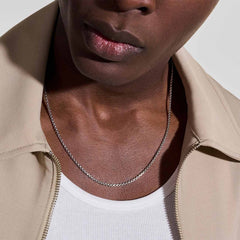John Hardy Box Chain Sterling Silver Necklace - 2.7mm