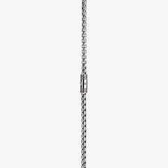 John Hardy Box Chain Sterling Silver Necklace - 3.7mm