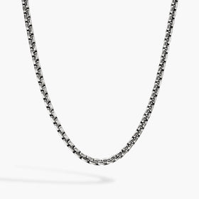 John Hardy Box Chain Sterling Silver Necklace - 6mm