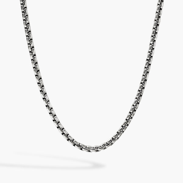 John Hardy Box Chain Sterling Silver Necklace - 6mm | NM98810