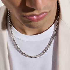 John Hardy Box Chain Sterling Silver Necklace - 6mm