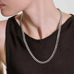 John Hardy Curb Sterling Silver Chain Link Necklace - 7mm